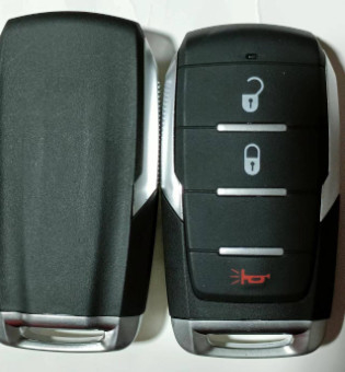 433Mhz 2 + 1 رقاقة زر 4A OHT-4882056 مفتاح ذكي لـ Dodge Ram 1500 Pickup