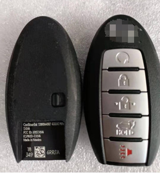 433Mhz 4+1 زر 4A رقاقة S180144507 KR5TXN4 مفتاح ذكي لنيسان روج