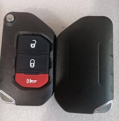 433Mhz 2 + 1 زر FCC OHT1130261 4A رقاقة مفتاح فليب مفتاح ل Jeep Wrangler